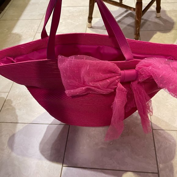 RED Valentino Eco Straw Bag Tote - Never Used